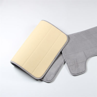 Customized Shape Flannel Memory Foam Bath Mat SBR Backing